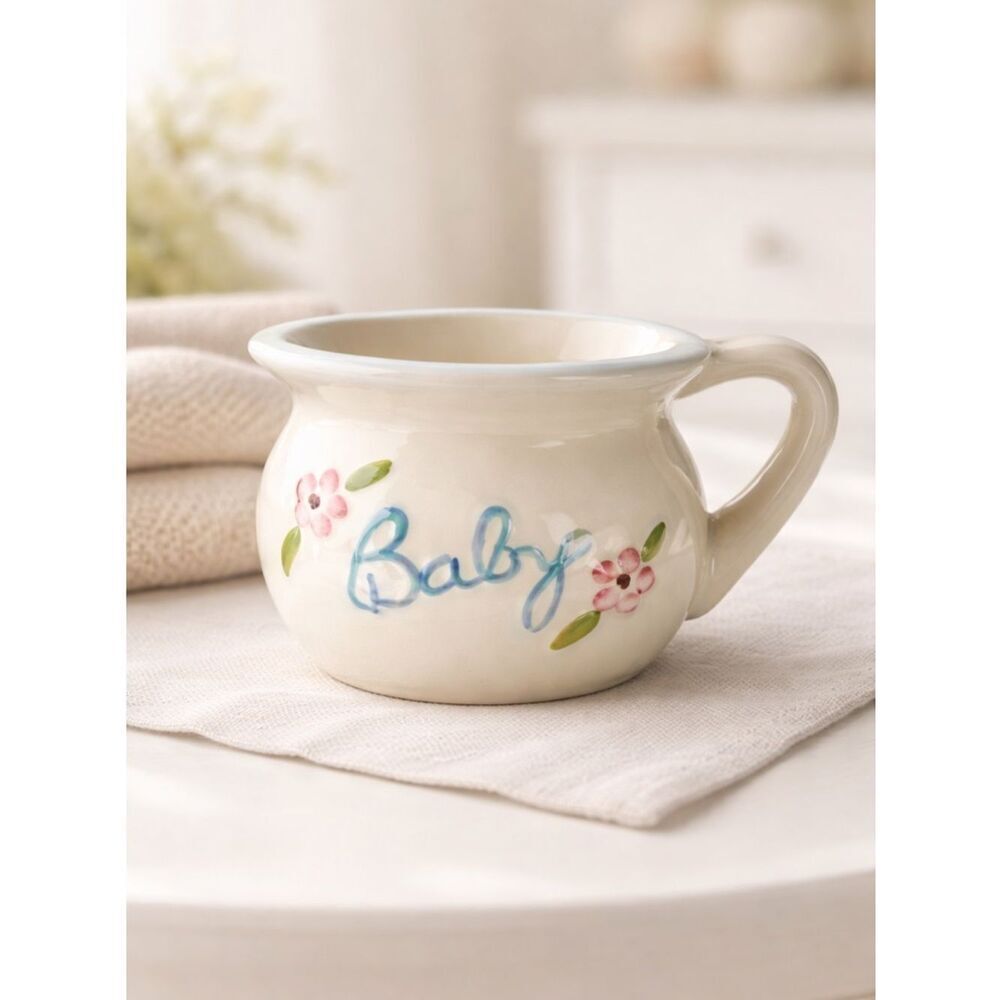 VINTAGE 70s Baby Chamber Pot - Baby Boy Planter